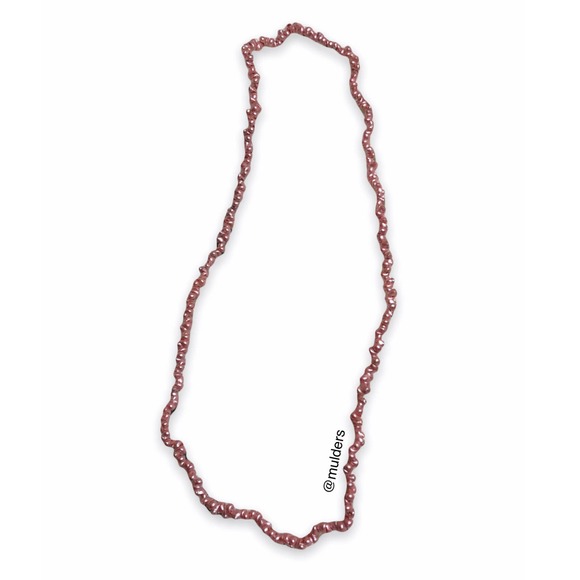 Vintage Jewelry Pink Long Mini Shell Lei Necklace - Picture 1 of 7